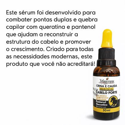 Imagem de Sérum Para Fortalecer o Crescimento Capilar Antiqueda Poderoso Linha Crina E Cauda Cabelo Fortel