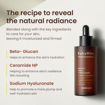 Imagem de Sérum THANKYOU FARMER BakuVita Ampola Revitalizante 50mL