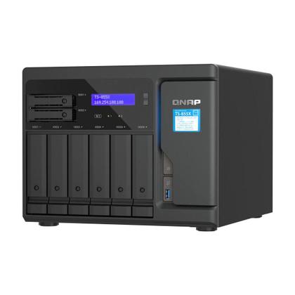 Imagem de Servidor NAS Storage Qnap TS 855X Atom C5125 2.8 GHz Para Até 8Hds 3,5 ou 2,5