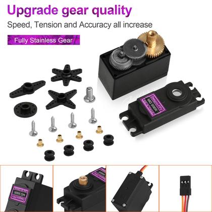Imagem de Servomotor Deegoo-FPV MG996R - Metal Gear 55g 9,4 kg-cm