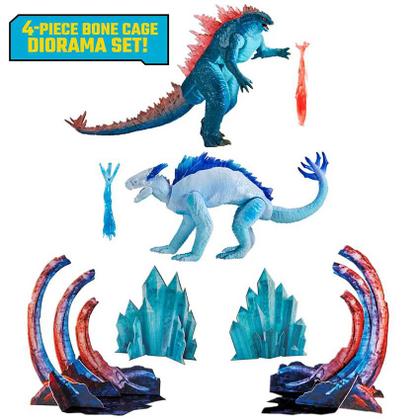 Imagem de Set c/ 2 Figuras Ação Articulada Godzilla Vs Kong new Empire