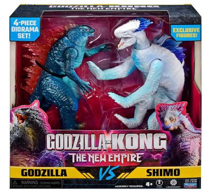 Imagem de Set c/ 2 Figuras Ação Articulada Godzilla Vs Kong new Empire