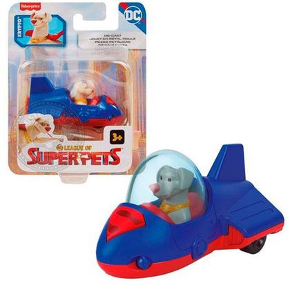 Imagem de Set c/4 Miniaturas DC Liga dos SuperPets Diecast Mattel 1/64