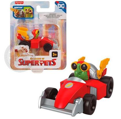 Imagem de Set c/4 Miniaturas DC Liga dos SuperPets Diecast Mattel 1/64