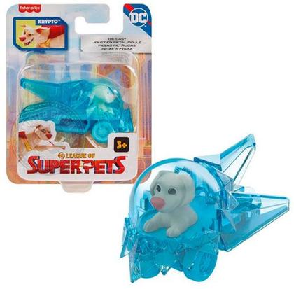 Imagem de Set c/4 Miniaturas DC Liga dos SuperPets Diecast Mattel 1/64