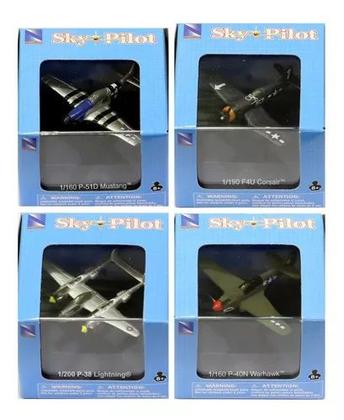 Imagem de Set C/4 Modelos Aviões De Combate Sky Pilot New Ray