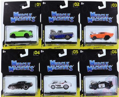 Imagem de Set Completo c/6 Miniaturas Muscle Machines  S1 Maisto 1/64