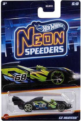 Set Completo com 8 pcs Neon Speeders Hot Wheels 1/64 - Mattel
