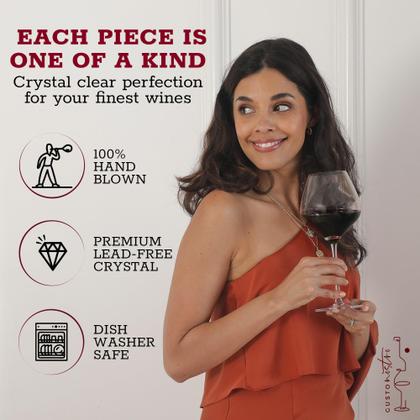 Imagem de Set de 2 Copas de Vino Gusto Nostro de Cristal de 650 mL para Vino