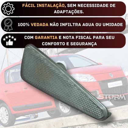Imagem de Seta Pisca Sinal Sandero Ano 2008 a 2014 Lado esquerdo motorista Renault Repetidor Lateral Novo Expression Authentique Run Gt Line Vibe