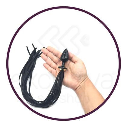 Imagem de Sexy Fantasy  Plug Anal em Formato Cônico, Possui Rabo de Chicote e Base de Segurança - 7,3 x 2,5 cm