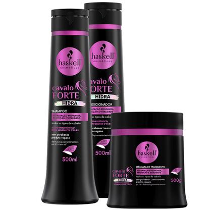Imagem de Sh Cond 500ml Másc 500gr Cavalo Forte Hidra Haskell