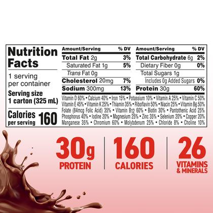 Imagem de Shake de proteína BOOST MAX Chocolate 30g de proteína 325mL x18