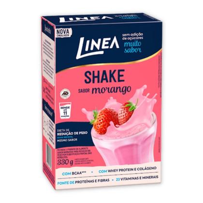 Imagem de Shake Linea com BCAA / Whey Protein e Colágeno Sabor Morango 330g 
