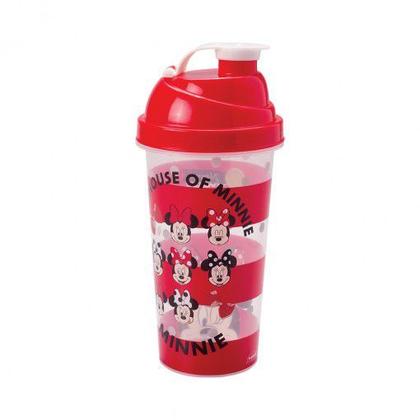 Imagem de Shakeira de Plástico 580ml Tampa Rosca e Misturador Disney