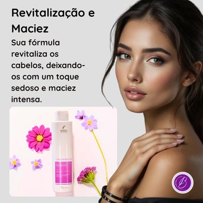 Imagem de Shampoo 1 litro Carbon Restore: Reconstrução e Hidratação Profunda  Shed Professional
