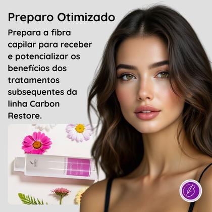 Imagem de Shampoo 1 litro Carbon Restore: Reconstrução e Hidratação Profunda  Shed Professional