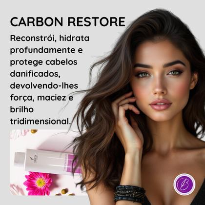 Imagem de Shampoo 1 litro Carbon Restore: Reconstrução e Hidratação Profunda  Shed Professional