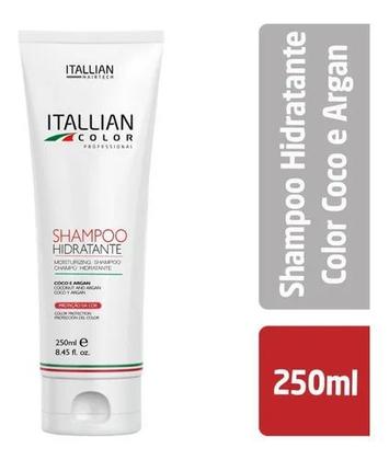 Imagem de Shampoo 250ml Hidratante Coco e Argan  Itallian Color