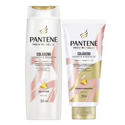 Imagem de Shampoo 300Ml + Condicionador 150Ml Pantene Colágeno Hidrata