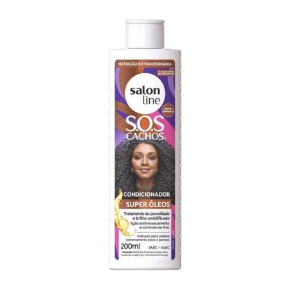 Imagem de Shampoo 300ml + condicionador solon line sos super oleos 200ml
