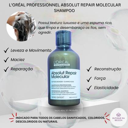 Imagem de Shampoo 300ml e Máscara 250g Loreal Absolut Repair Molecular