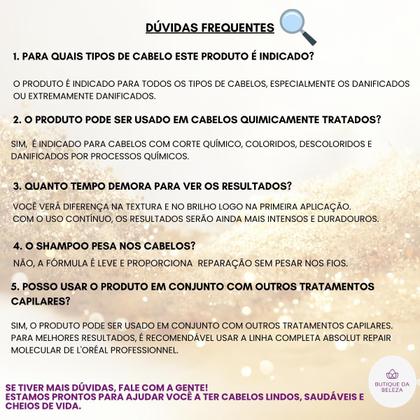 Imagem de Shampoo 300ml e Máscara 250g Loreal Absolut Repair Molecular