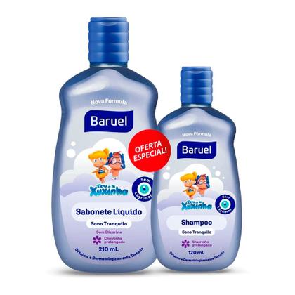 Imagem de Shampoo 400ml + Condicionador Sono Tranquilo Infantil 210ml Kit Turma da Xuxinha Baruel