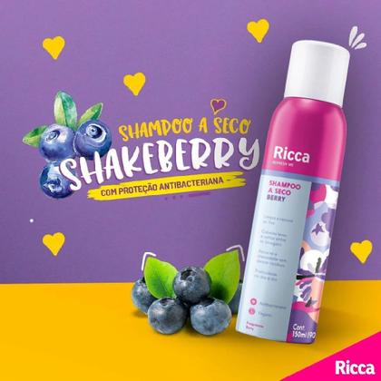 Imagem de Shampoo a Seco Berries Shakeberry Antioleosidade Ricca 150ml