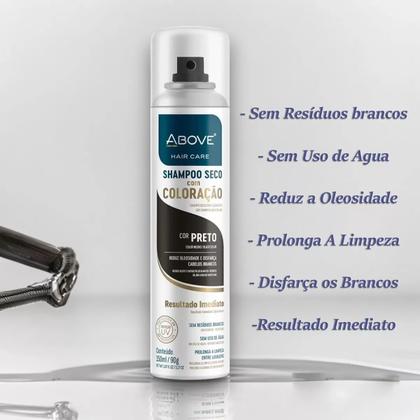 Imagem de Shampoo A Seco C/ Coloração Preto - Above - 150ml