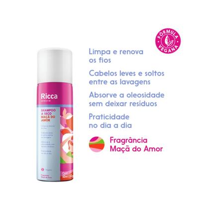 Imagem de Shampoo a Seco Maça Do Amor Ricca 150ML