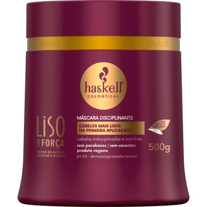 Imagem de Shampoo Acidificante Haskell + Máscara Liso com Força 500g +Escova