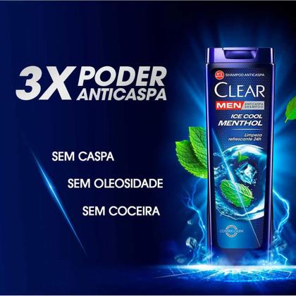 Imagem de Shampoo Anticaspa Clear Men Ice Cool Menthol 400ml