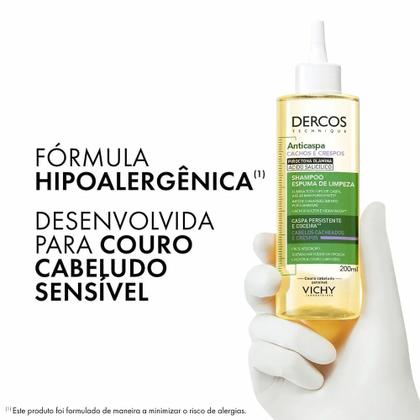 Imagem de Shampoo Anticaspa Espuma De Limpeza Vichy Dercos Cachos e Crespos 200ml