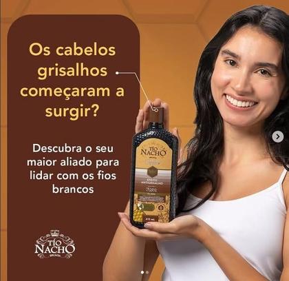 Imagem de Shampoo Antigrisalho Tio Nacho Henna Egipcia Vegetal 415ml