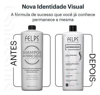 Imagem de Shampoo Antirresíduo Felps 1000ml - Limpeza Profunda e Frescor