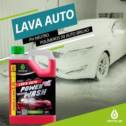 Imagem de Shampoo Automotivo Lava Auto Power Wash Protelim 1,5 Litros