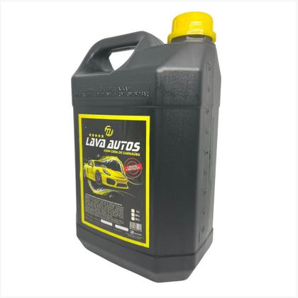 Imagem de Shampoo Automotivo Lava Autos Brilho Protege Concentrado 1:80 Com Cera de Carnaúba Ph Neutro 5 lts 