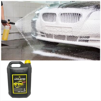 Imagem de Shampoo Automotivo Lava Autos Brilho Protege Concentrado 1:80 Com Cera de Carnaúba Ph Neutro 5 lts 