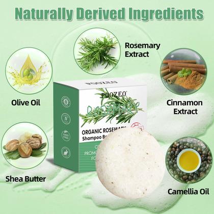 Imagem de Shampoo Bar DBEAUTYM Rosemary Hair, pacote com 2 unidades, controle de óleo orgânico