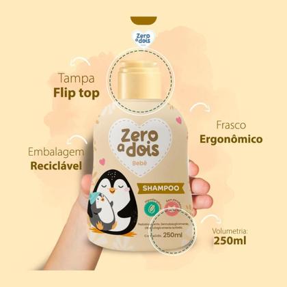 Shampoo Bebê Hipoalergênico Suave 250ml Zero a Dois - Shampoo