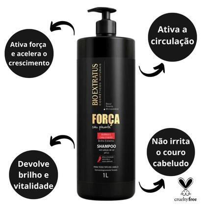 Imagem de Shampoo Bio Extratus Força Com Pimenta 1L