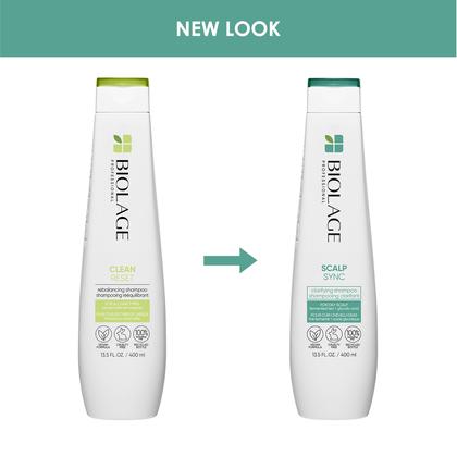 Imagem de Shampoo Biolage Scalp Sync Clarifying Vegan para cabelos oleosos