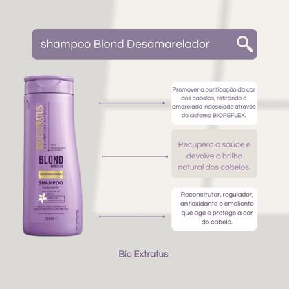 Imagem de Shampoo Blond Desamarelador Biorreflex 250ml - Bio Extratus