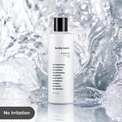 Imagem de Shampoo Boldly Basic, sem fragrância, para pele delicada e sensível