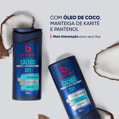 Imagem de Shampoo Bozzano Cachos e Crespos 3 x 1 Óleo de Coco 325ml