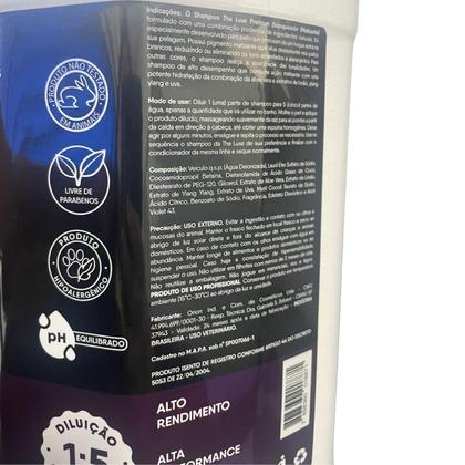 Imagem de Shampoo Branqueador Para Banho e Tosa Pet Shop 5L Rende 25L