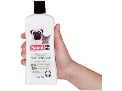 Imagem de Shampoo Cachorro e Gato Pele Sensível - Sanol Dog 500ml