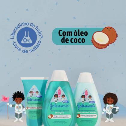 Imagem de Shampoo Cachos Blackinho Poderoso Johnsons Baby 200ml