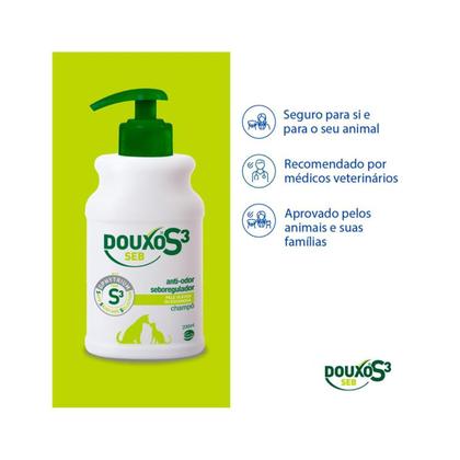 Imagem de Shampoo Ceva Douxo S3 Seb para Cães e Gatos 200ml